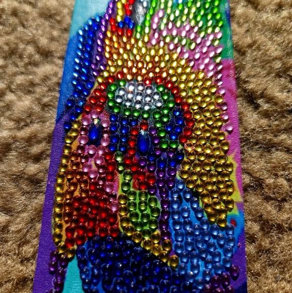 Puppy Multicolor Leather Bookmark - Picture 2 of 6